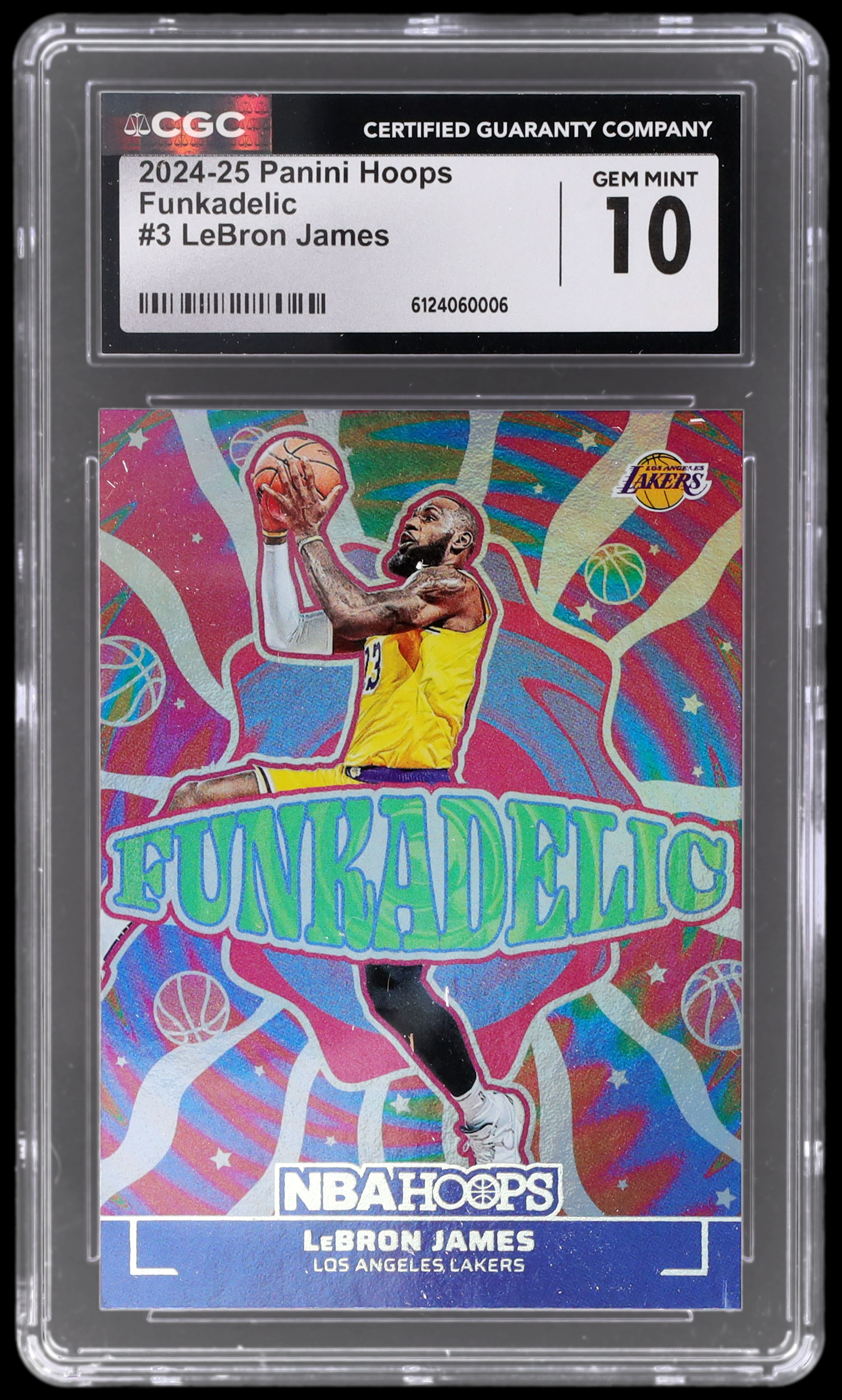 2024-25 Hoops Lebron James #3 CGC 10 Funkadelic Basketball Gem Mint Nba 2024-25