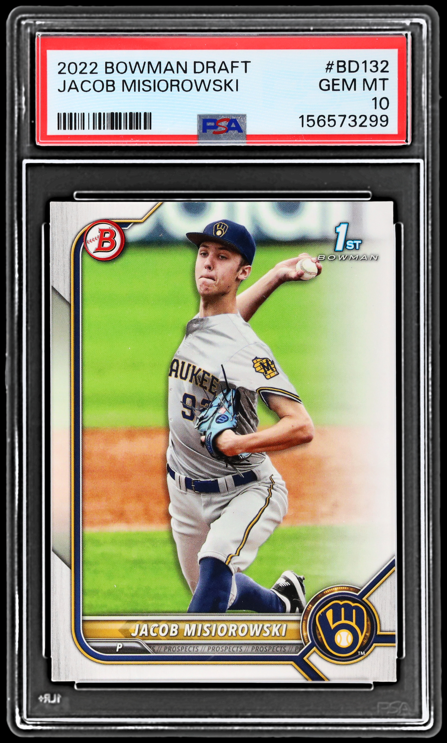 2022 Bowman Draft Jacob Misiorowski #BD132 PSA 10 Baseball Gem Mint