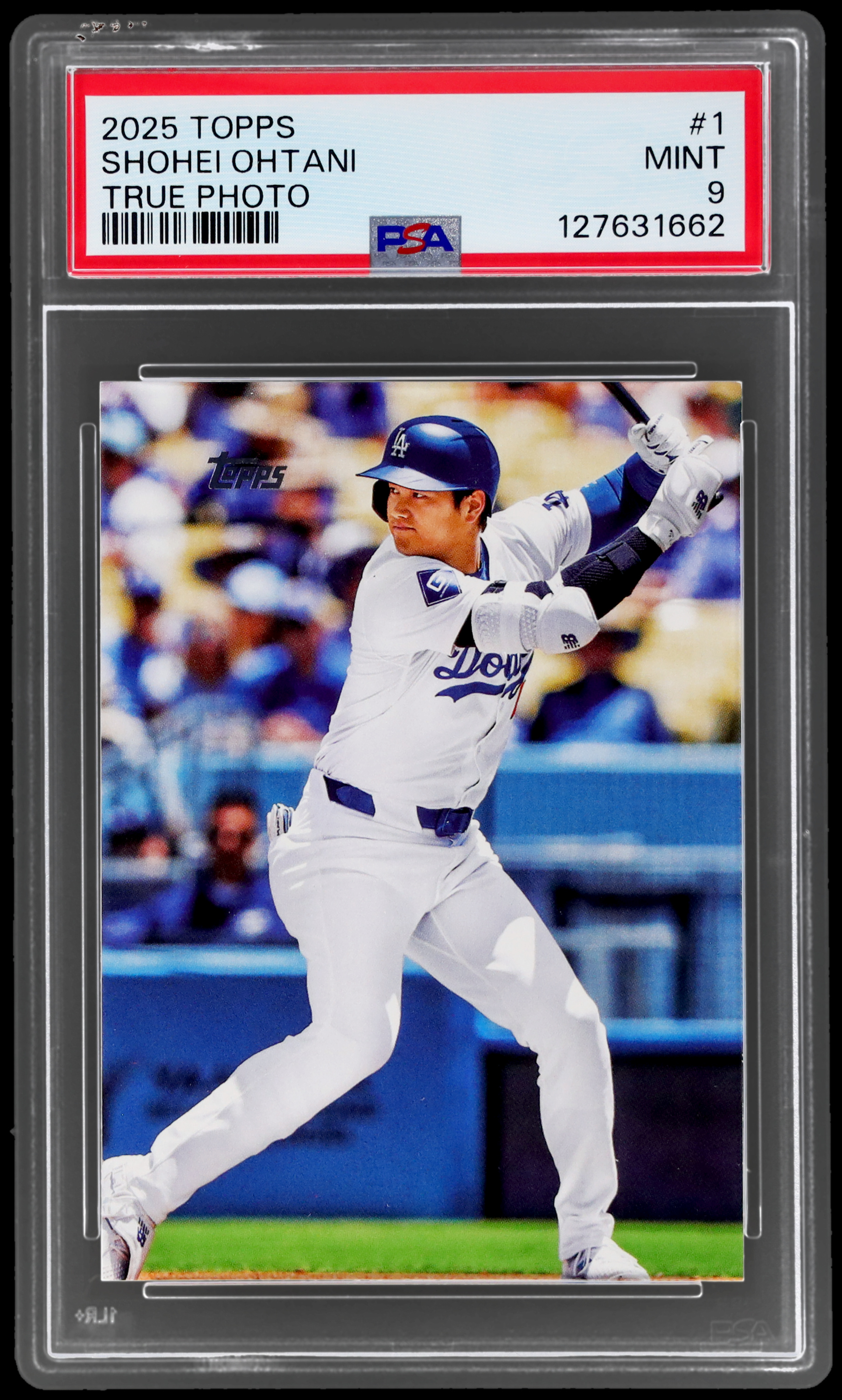 2025 True Photo Shohei Ohtani #1 PSA 9 Baseball Mint Topps Dodgers